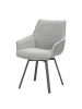 home24 Armlehnenstuhl RAKOA 2er-Set in Grau