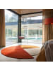 KADIMA DESIGN Wollteppich Segment Muster, Geometrisch, Wohnzimmer in Rot-Beige