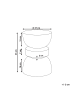 Beliani Beistelltisch FALIRO in Rot - (W) 37 x (H) 45 x (L) 37 cm