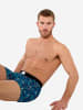 HOM Retro Boxer Voyages Boxer Briefs in blue print