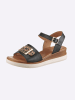 Heine Sandalette in schwarz-leofarben