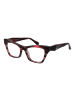 Ana Hickmann Damen Optische Fassungen Katzenauge Rot