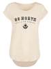 F4NT4STIC Long Cut T-Shirt Go North Knut & Jan Hamburg in Whitesand