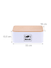 relaxdays Brotkasten in Weiß - (B)33 x (H)13,5 x (T)19 cm