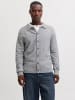 Jack & Jones Strickjacke in Light Grey Melange
