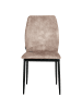 Beliani 4er-Set Esszimmerstuhl ROCHEPORT in Beige/Schwarz
