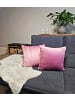 JACK 2er Set Teddy Flausch Kissen 45x45cm in Antik Rosa