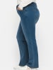 sheego Bootcut-Jeans in blue denim