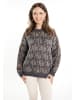 VIRITA Women Strick Pullover in Anthrazit Mehrfarbig