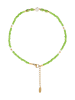 IZIA Women Bracalet With Lobster Clasp in Light Green White