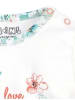 Nini Shirt Langarm Floral in weiß