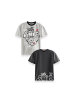 Denokids T-Shirt 2 Pack Boy Black&Grey in schwarz