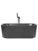 Beliani Badewanne GOCTA in Schwarz - (W) 80 x (H) 60 x (L) 170 cm