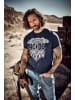 JP1880 Kurzarm T-Shirt in navy blau