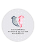 Mr. & Mrs. Panda Pinnwand Magnet Axolotl Freundin mit Spruch in Grau Pastell