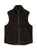 Vero Moda Teddyfell Weste in Chocolate Torte