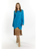 IZIA Damen Long Cardigan in Türkis