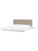 Beliani 11-tlg Wasserbett ZEN in Weiß/Beige