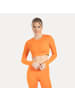SMILODOX Crop Longsleeve Thalina in Orange