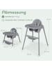 COSTWAY 4 in 1 Hochstuhl Baby in Grau