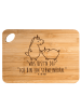 Mr. & Mrs. Panda Holzbrettchen Einhorn Schwein mit Spruch in Braun