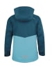 Trollkids Regenjacke "Nusfjord" in Petrolblau/Rot