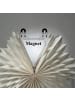 MARELIDA LED Papierstern EISBLUME Weihnachtsstern beleuchtet D: 60cm in weiß