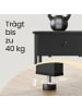 VASAGLE Nachttisch Barnet in Schwarz - (B)40 x (H)55 x (T)40 cm