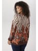 Aniston PLUS Langarmshirt in beige-braun