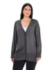 Ulla Popken Strickjacke in anthrazit melange