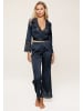 Linga Dore Linga Dore Satin Pyjama set in Midnight