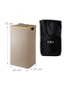 relaxdays Pfandflaschen Sammelbehälter in Beige – 100 l