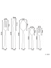 Beliani 60-set Besteck Set PENNE in Silber