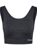 Hummel Hummel Top Hmlmt Yoga Damen Atmungsaktiv Schnelltrocknend Nahtlosen in BLACK MELANGE