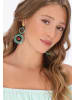 IZIA Women Earrings in Turquoise