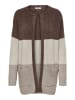 JACQUELINE de YONG Lange Strickjacke Cardigan mit Taschen JDYHUDSON in Braun