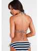 Kangaroos Triangel-Bikini-Top in marine-weiß