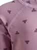 Hummel Badeanzug "Mini Bee Aop Swim T-Shirt Longsleeve" in Lila