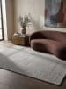 KADIMA DESIGN Wollteppich Kurzflor MOLE Handgewebt Naturfaser Wohnzimmer in Grau
