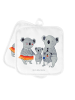 Mr. & Mrs. Panda 2er Set Topflappen Koala Familie ohne Spruch in Weiß