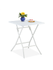 relaxdays Klapptisch in Weiß - (B)62 x (H)73 x (T)62 cm