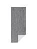 NORTHRUGS In- & Outdoor Wendeteppich Uni Miami Grau Creme