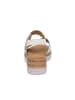 Gabor Keilsandaletten in weiss/gold
