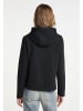 DreiMaster Damen Kapuzensweater in Schwarz