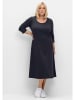 sheego Shirtkleid in tiefblau