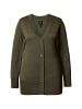 Ulla Popken Strickjacke in dunkel khaki