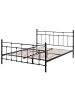 Beliani 2-tlg Doppelbett LYNX in Schwarz