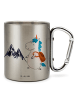 Mr. & Mrs. Panda Edelstahlbecher Einhorn Bergsteiger ohne Spruch in Silber