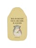 Mr. & Mrs. Panda Wärmflasche Chinchilla Blume mit Spruch in Gelb Pastell