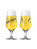 RITZENHOFF 2er Set Biergläser Gerste Brauchzeit 374 ml transparent in transparent